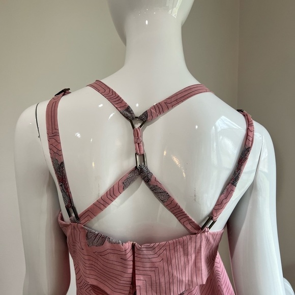 Viktor&Rolf Strappy Pink Floral Silk Mini Dress - Picture 8 of 8